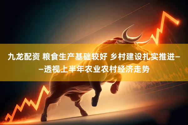 九龙配资 粮食生产基础较好 乡村建设扎实推进——透视上半年农业农村经济走势