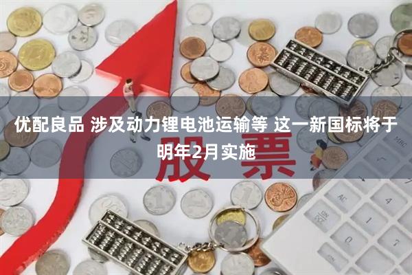 优配良品 涉及动力锂电池运输等 这一新国标将于明年2月实施