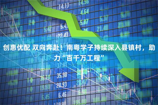 创惠优配 双向奔赴！南粤学子持续深入县镇村，助力“百千万工程”